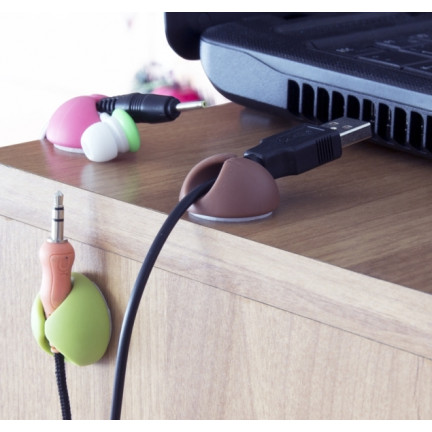 EBA101M  ORGANIZER UCHWYT KABLI PRZEWODÓW CABLE DROP 6SZT ESPERANZA PRZYKLEJANY