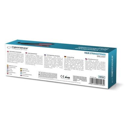 EBP004 PROSTOWNICA WŁOSÓW BRILLIANT esperanza ceramiczna