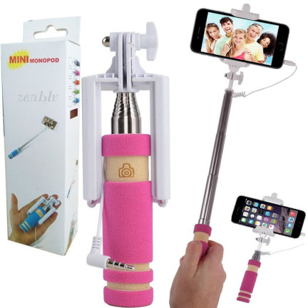 NN91 MONOPOD SELFIE STICK KIJEK Z KABLEM MONOPOD KIJ