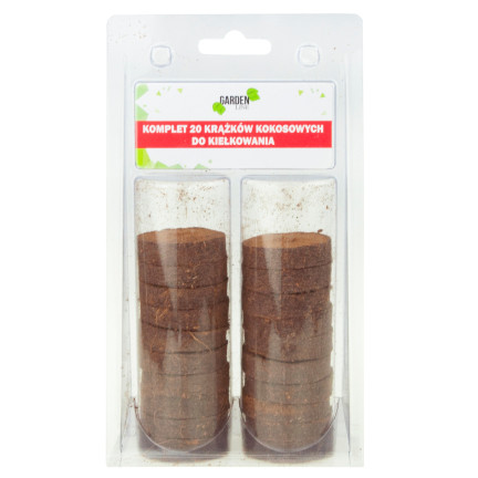 EDA3272 Krążki kokosowe podłoże do kiełkowania 37mm 20szt