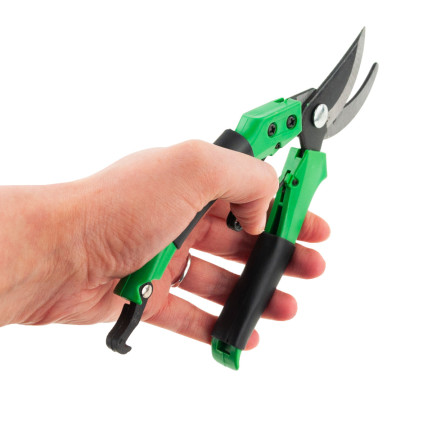 EDA9126  SEKATOR NOŻYCE DO GAŁĘZI PĘDÓW MOCNY KUTY STAL NOŻYCZKI OGRODNICZE RĘCZNE