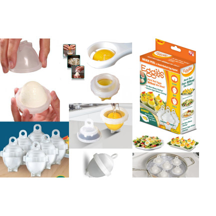 KD37 zestaw Eggies do gotowania JAJEK BEZ SKORUPEK