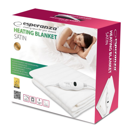 EHB002 Duży Koc Elektryczny Grzejący Miękki Pilot 80x150 PODGRZEWANY MATA GRZEWCZA