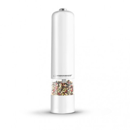 ES3B  MŁYNEK DO PIEPRZU SOLI PRZYPRAW ELEKTRYCZNY ROZDRABNIACZ LED REGULACJA