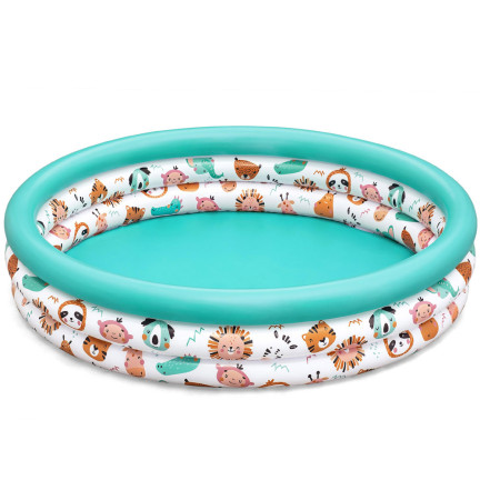 51226 BASEN DMUCHANY OKRĄGŁY OGRODOWY RYBKI 122X25 CM BESTWAY