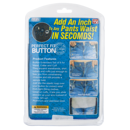 ER10  GUZIK POSZERZAJĄCY SPODNIE KOMPLET 6 SZTUK 