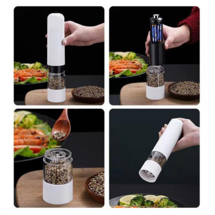 ES3B  MŁYNEK DO PIEPRZU SOLI PRZYPRAW ELEKTRYCZNY ROZDRABNIACZ LED REGULACJA