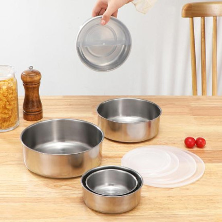 TG56317 zestaw POJEMNIKÓW NA JEDZENIE STALOWE MENAŻKI 5SZT