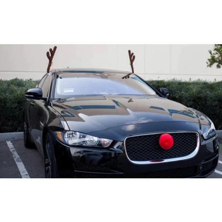 TG53031 DEKORACJA SAMOCHODOWA ROGI RENIFERA NOS NA AUTO SAMOCHÓD OZDOBA ŚWIĄTECZNA