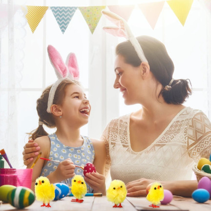 TG66830 KURCZACZKI KURCZAKI WIELKANOCNE PISKLĘTA KURA MINI WIELKANOC STROIK FIGURKI