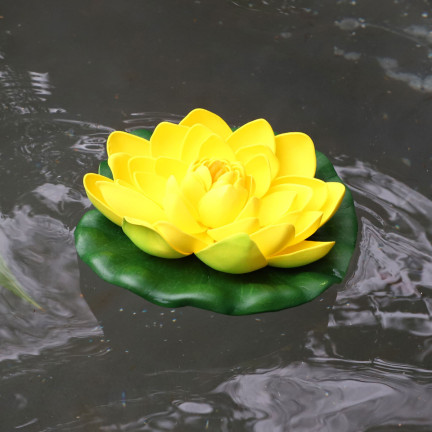 CV07908-3 LILIA WODNA SZTUCZNA KWIAT LOTOSU PŁYWAJĄCY DO OCZKA PŁYWAJĄCA ATRAPA
