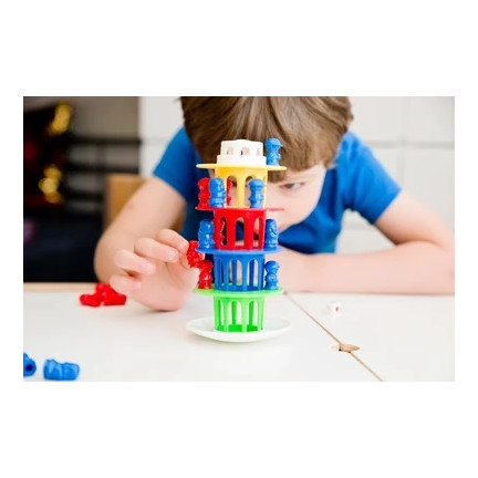 TG55521 GRA BALANSUJĄCA WIEŻA ZRĘCZNOŚCIOWA CHWIEJĄCA SIĘ KRZYWA WIEŻA GRY RODZINNE