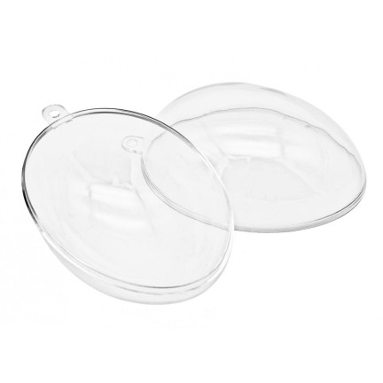 TG60439 JAJKO JAJKA AKRYLOWE PRZEŹROCZYSTE SKŁADANE JAJO 13CM PLASTIK WIELKANOCNE