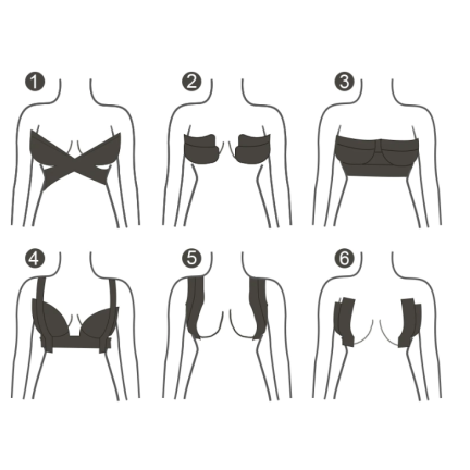 TG63652 TAŚMA MODELUJĄCA DEKOLT UNOSZĄCA BIUST PushUp BEZ STANIKA BOOB TAPE