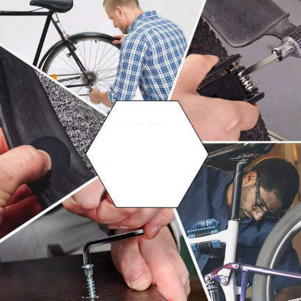 NN19 ZESTAW KLUCZY NARZĘDZI ROWEROWYCH MULTITOOL 16W1 IMBUSY ŚRUBOKRĘTY KLUCZE