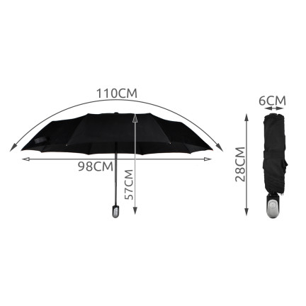 UU76 Składany parasol 110cm AUTOMAT parasolka +pokrowiec
