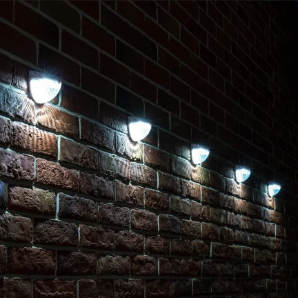 TG71393 LAMPA SOLARNA LED 2SZT./KPL LATARNIA KINKIET ŚCIENNY Z CZUJNIKIEM ZMIERZCHU