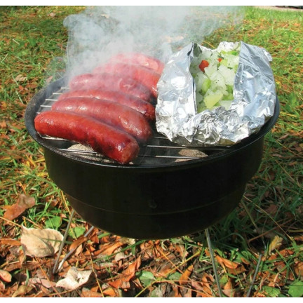 TG71416 GRILL TURYSTYCZNY SKŁADANY OKRĄGŁY WĘGLOWY PRZENOŚNY MINI RUSZT