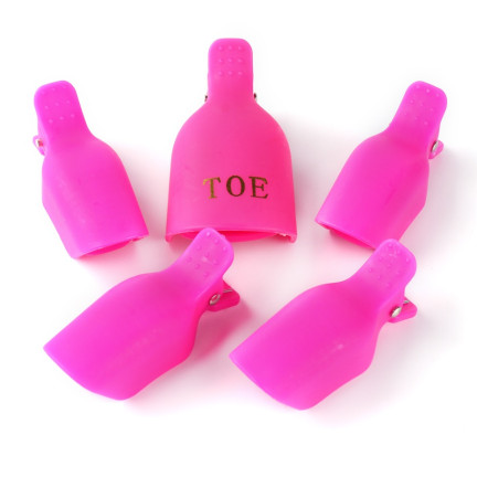 TG56481 KLIPSY DO USUWANIA HYBRYDY AKRYLU ŻELU ZE STÓP 5SZT. KLIPS