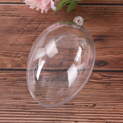 TG35237 JAJKO JAJKA  AKRYLOWE PRZEŹROCZYSTE SKŁADANE JAJO 6CM PLASTIKOWE WIELKANOCNE