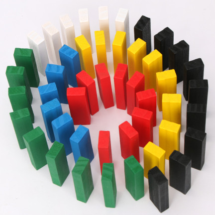 TG56690 GRA CHWIEJĄCA SIĘ WIEŻA KOLOROWA DREWNIANA  TOWARZYSKA UKŁADANIE WIEŻY