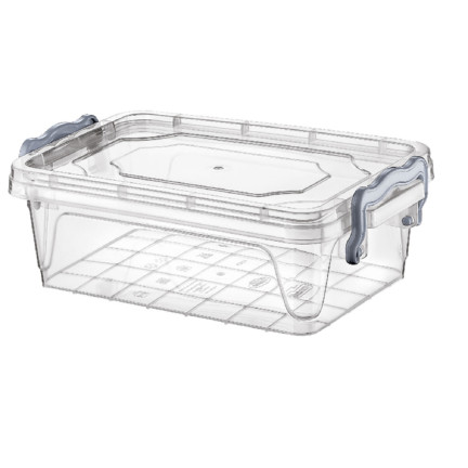 HOB021050 POJEMNIK LUNCHBOX DO ŻYWNOŚCI 0,6 Z KLIPSEM PUDEŁKO PROSTOKĄTNE do zmywarki