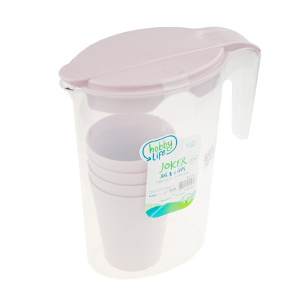 HOB061115 DZBANEK Z 4 KUBKAMI 1,75L