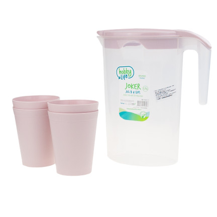 HOB061115 DZBANEK Z 4 KUBKAMI 1,75L