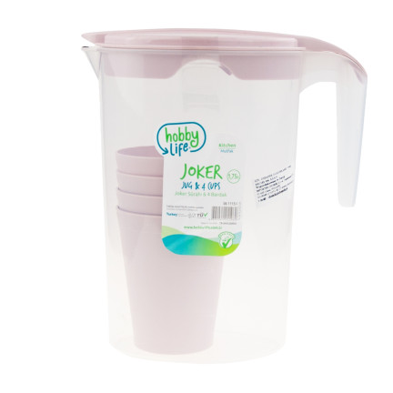 HOB061115 DZBANEK Z 4 KUBKAMI 1,75L