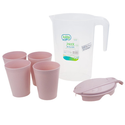 HOB061115 DZBANEK Z 4 KUBKAMI 1,75L