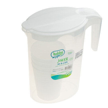 HOB061115 DZBANEK Z 4 KUBKAMI 1,75L