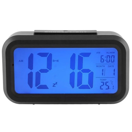 AP29 BUDZIK CYFROWY ZEGAR DUŻY LCD TERMOMETR KALENDARZ NA BIURKO DRZEMKA