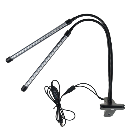 IM011 LAMPA LED DO UPRAWY ROŚLIN WZROSTU KWIATÓW Z KLIPSEM REGULACJA TIMER