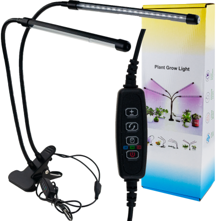IM011 LAMPA LED DO UPRAWY ROŚLIN WZROSTU KWIATÓW Z KLIPSEM REGULACJA TIMER
