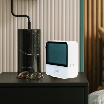 IM016 TERMOMETR STACJA POGODOWA POGODY BEZPRZEWODOWA HIGROMETR ZEGAR WIFI TUYA