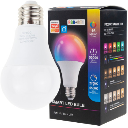 IM025 ŻARÓWKA LED SMART E27 TUYA INTELIGENTNA STEROWANA RGB 2700K-6500K