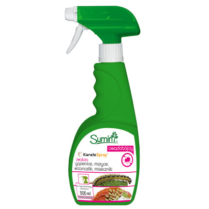 SUM3 Karate Spray owadobójczy Sumin 500 ml na MSZYCE WCIORNASTKI GĄSIENICE 0,5L