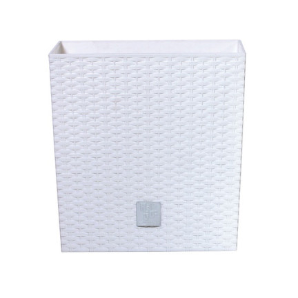 DRTS170L-S449 DONICZKA OSŁONKA RATTANOWA BIAŁA DO KWIATÓW OGRODU RATO LOW