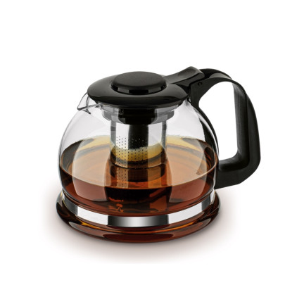 TD42 SZKLANY DZBANEK Z ZAPARZACZEM GAJA 1,6L CZAJNIK HERBATA SYPANA LIŚCIE