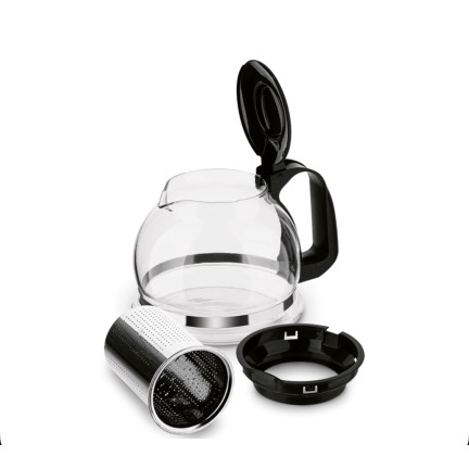 TD42 SZKLANY DZBANEK Z ZAPARZACZEM GAJA 1,6L CZAJNIK HERBATA SYPANA LIŚCIE