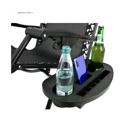 TG49016-1 LEŻAK OGRODOWY KRZESŁO ZERO GRAVITY PODSTAWKA 2SZT