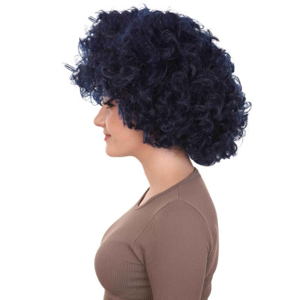 UR27 PERUKA AFRO CZARNE WŁOSY KRĘCONE PARTY NA IMPREZĘ LATA 70 80 NA SYLWESTRA