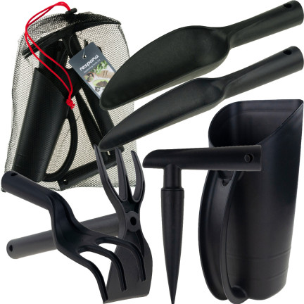 INWN01 ZESTAW NARZĘDZI OGRODNICZYCH GRABKI ŁOPATKA MOTYCZKA 6W1 NARZĘDZIA OGRODOWE