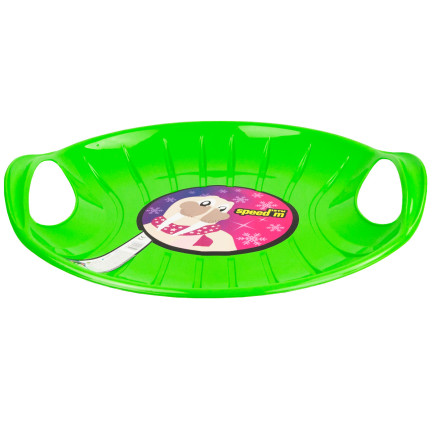 ISTM-361C ŚLIZG OKRĄGŁY SANKI PLASTIKOWE JABŁUSZKO SPEED M z uchwytami na śnieg zjedz