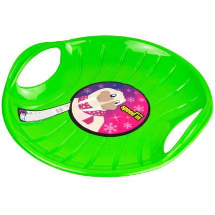 ISTM-361C ŚLIZG OKRĄGŁY SANKI PLASTIKOWE JABŁUSZKO SPEED M z uchwytami na śnieg zjedz