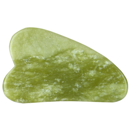 TG70285 KAMIEŃ PŁYTKA GUA SHA Z JADEITU MASAŻER DO TWARZY