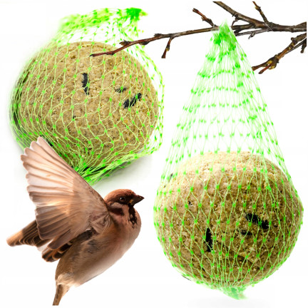 Kula tłuszczowa dla dzikich ptaków, karma dla ptaków zimowa, mieszanka nasion i zbóż, 1szt. 90g