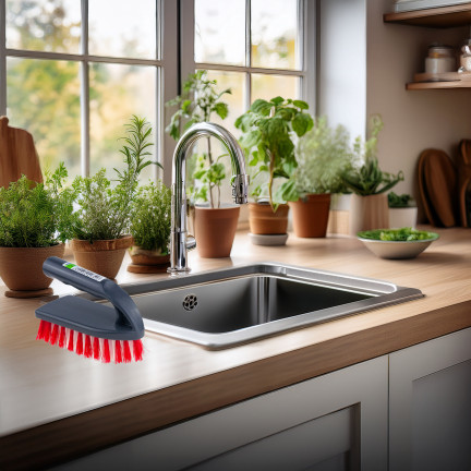 KON1514 SZCZOTKA DO SZOROWANIA CZYSZCZENIA FUG butów dywanów PODŁÓG ŻELAZKO DUŻE