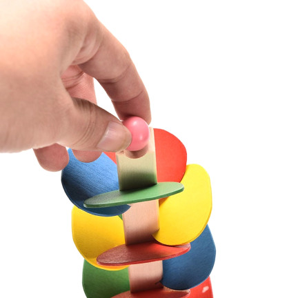 KX9734 Drewniane Edukacyjne Drzewo klocki dzieci