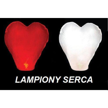 DD19 LAMPION SZCZĘŚCIA LAMPIONY latający SERCE ŚLUB WESELE